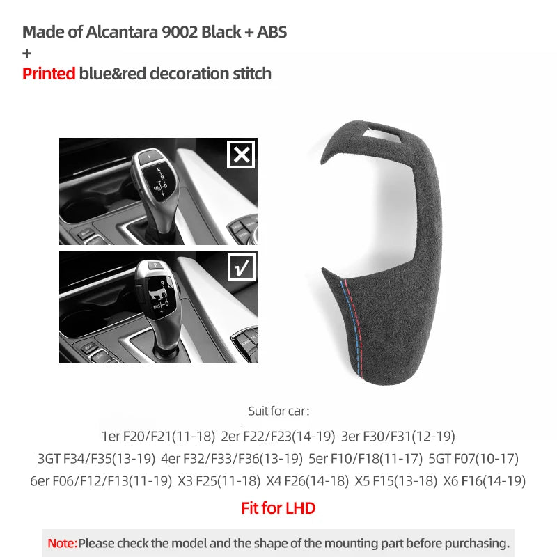 Alcantara Schaltknauf Abdeckung