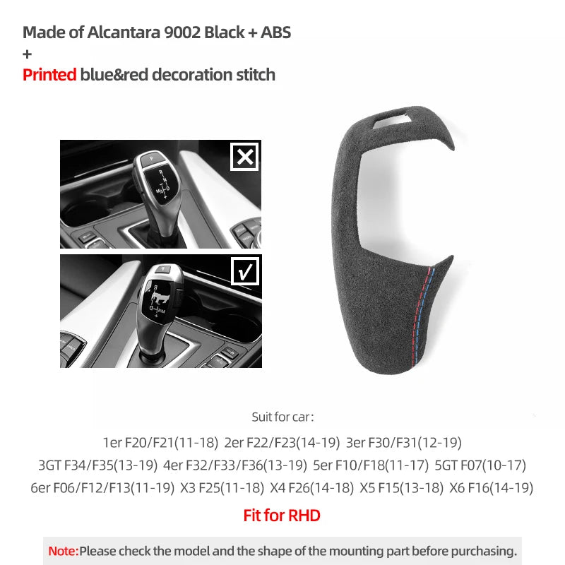 Alcantara Schaltknauf Abdeckung